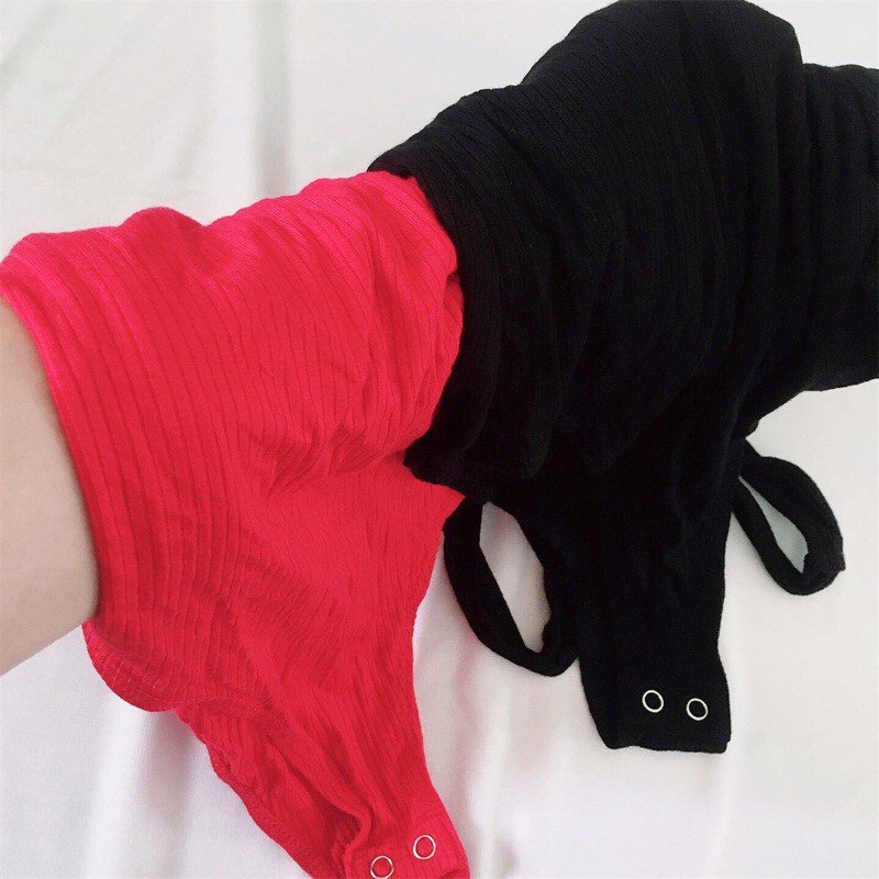 Áo bodysuit sát nách 1 mảnh chất thun gân co giãn đa chiều | BigBuy360 - bigbuy360.vn