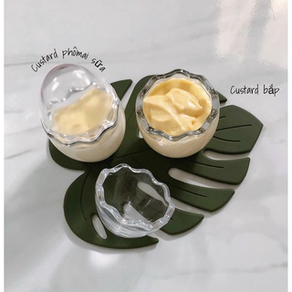 Hũ thủy tinh hình quả trứng 60ml làm bánh pudding, sữa chua cho bé