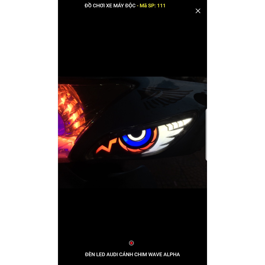 Đèn Led và Mê Ca Audi Mắt Cú Wave A