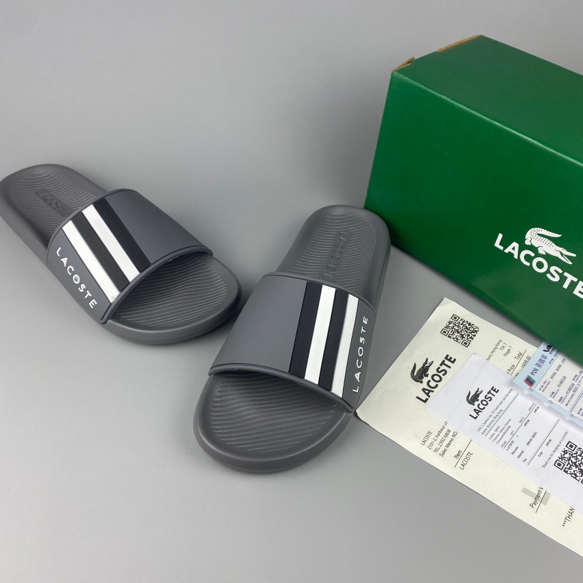 Dép nam quai ngang Lacoste, dép lê nam form thể thao, chống thấm nước, độ bền cao, thể hiện độ trẻ trung, thanh lịch.