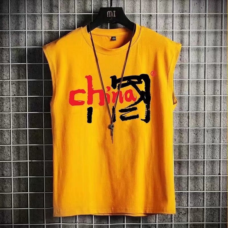 Áo Thun Ba Lỗ Thể Thao Size Lớn M-5XL In Chữ Phong Cách Nhật Bản Thời Trang Cho Nam