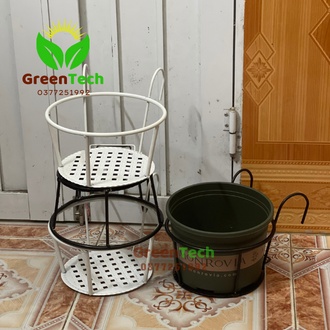 Giá Sắt Tròn Treo Ban Công - Giỏ Sắt Treo Hoa Ban Công