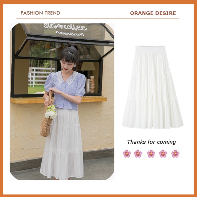 Orange Desire - Chân váy dáng xoè 3 tầng 2 lớp siêu xinhhhh - Có sẵn - Free ship