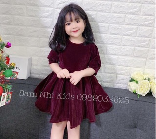 Váy nhung sang chảnh