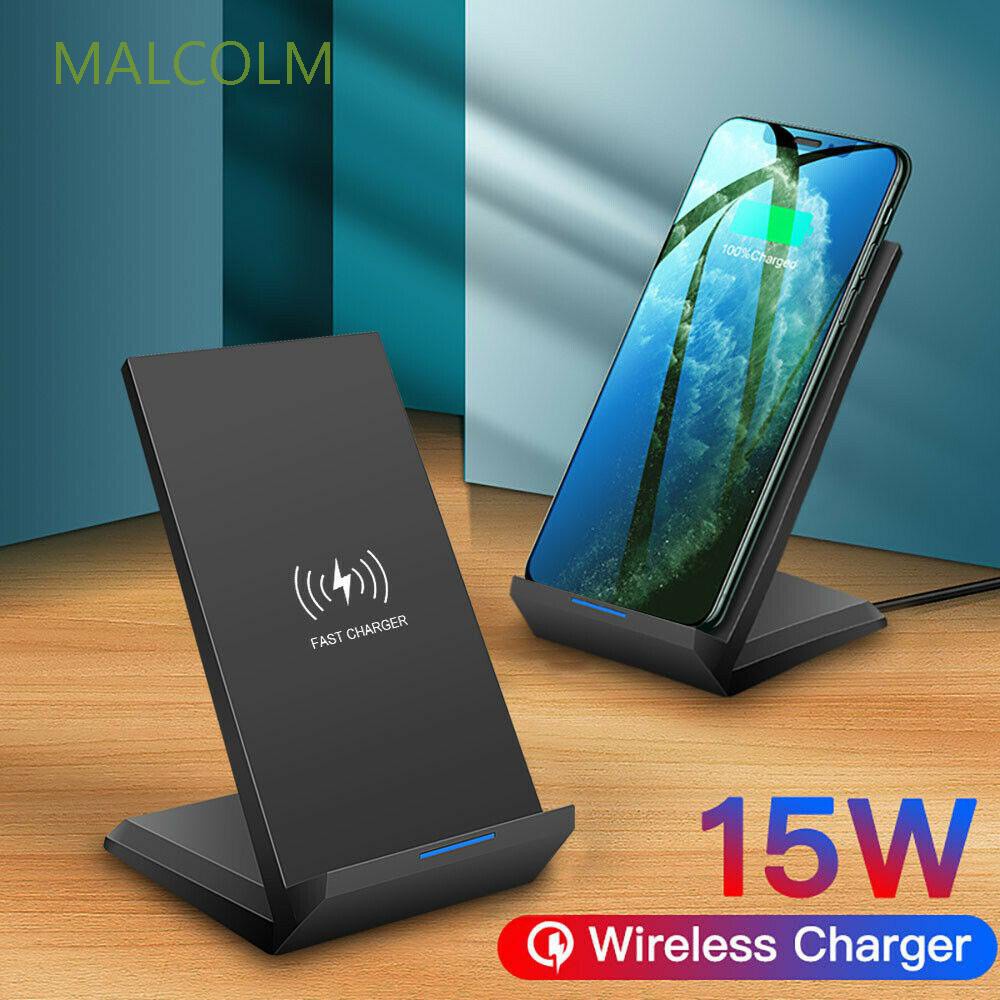 Đế Sạc Nhanh Không Dây Malcolm 15w Cho Điện Thoại