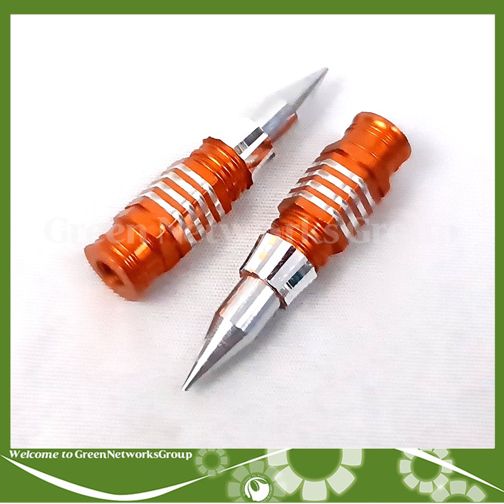 Bộ 2 Ốc đũa thắng Hỏa Tiễn Viền Sọc Nhiều Màu trang trí xe máy - Greennetworks