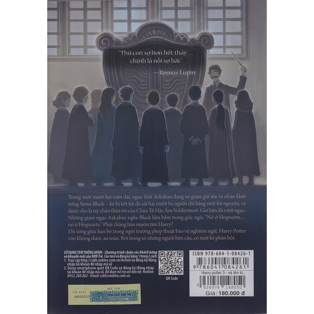 Sách - Harry Potter Và Tên Tù Nhân Ngục Azkaban - Tập 3