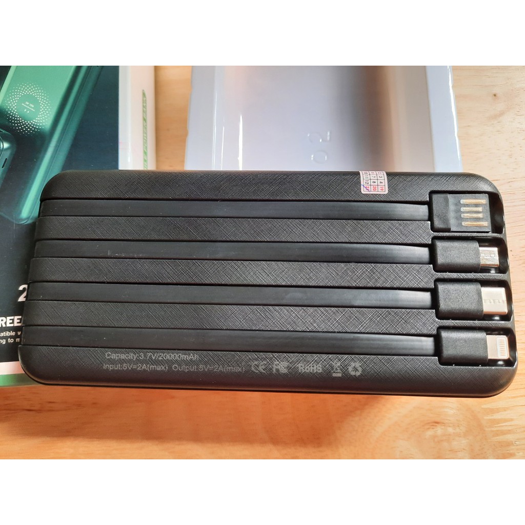 PIN DỰ PHÒNG G-05 KHÔNG DÂY ĐA NĂNG 20.000MAH - SẠC CÙNG LÚC NHIỀU THIẾT BỊ