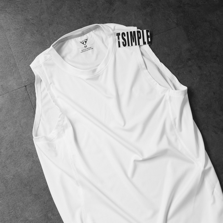 Áo Thun Nam, Áo Ba Lỗ Nam Tập GYM In Logo Chất Thun Lạnh Thấm Hút Mồ Hôi Siêu Tốt - AC47