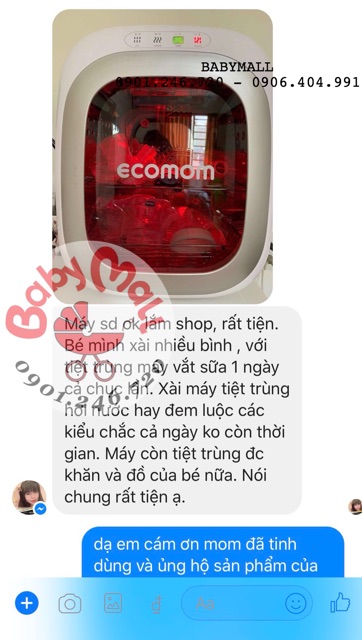 Máy tiệt trùng sấy khô bằng tia UV Ecomom ECO - 100 Pro