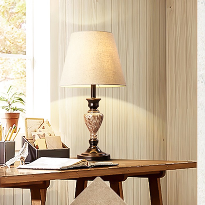 Đèn cây đặt bàn phòng khách, phòng ngủ, tiết kiệm điện phong cách đơn giản sang trọng