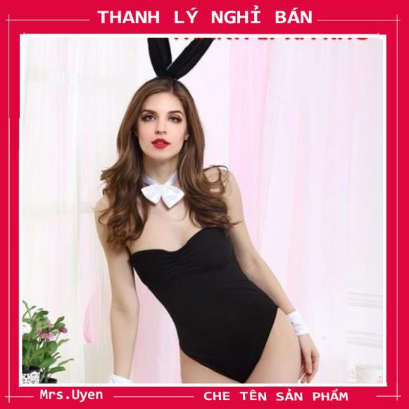 Bộ đồ ngủ nữ cosplay sexy Thỏ Bunny gợi cảm fullset gồm bộ body 1 mảnh kèm tai thỏ - Mã T1300 | BigBuy360 - bigbuy360.vn
