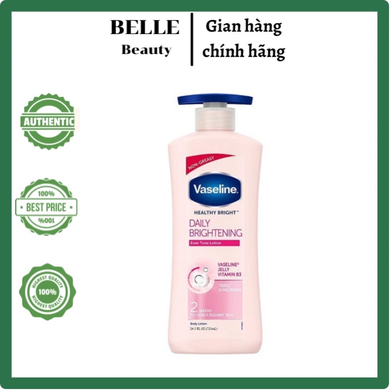 Sữa dưỡng thể body Vaseline 725ml, lotion trắng da, mịn màng, cấp ẩm chuyên sâu