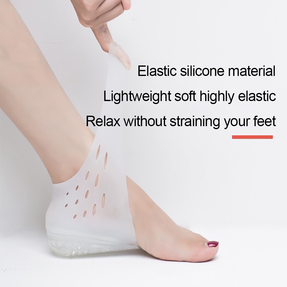 GTUBIKE Cặp đệm lót giày độn chiều cao 2.5/3.5CM bằng silicon chống trượt cho nam và nữ
