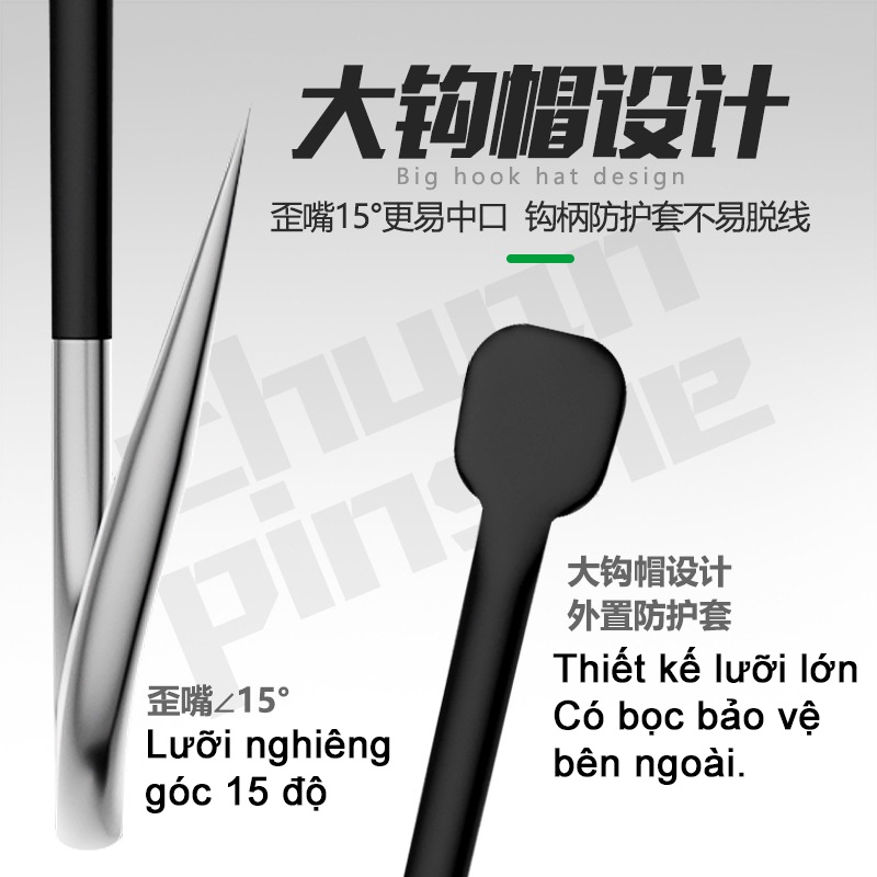 Dây Thẻo Săn Hàng, Lưỡi Câu Cá Săn Hàng Buộc Sẵn chuyên dụng câu đài câu đơn, chống nổ thẻo cao cấp PK-06