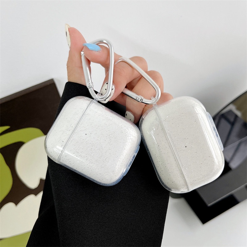 Vỏ Bảo Vệ Hộp Đựng Tai Nghe Airpods 1/2 Pro 3 Kết Nối Bluetooth Không Dây Bằng Nhựa Mềm Màu Trong Suốt