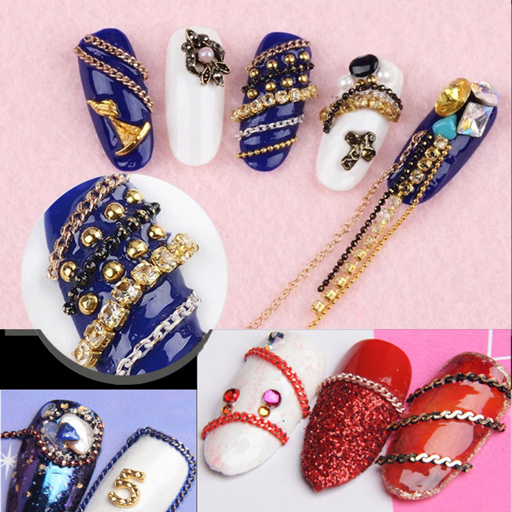 Bộ 6 Phụ Kiện Trang Trí Móng Tay 3d Tiện Dụng