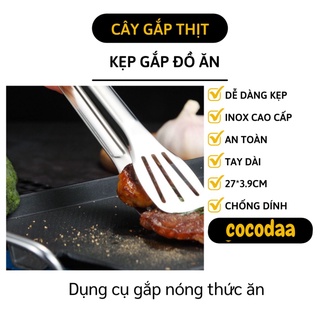 Kẹp Gắp Thức Ăn - Dụng Cụ Kẹp Bánh Và Thịt Nướng Bằng Thép Không Gỉ 5603 [FREESHIP]