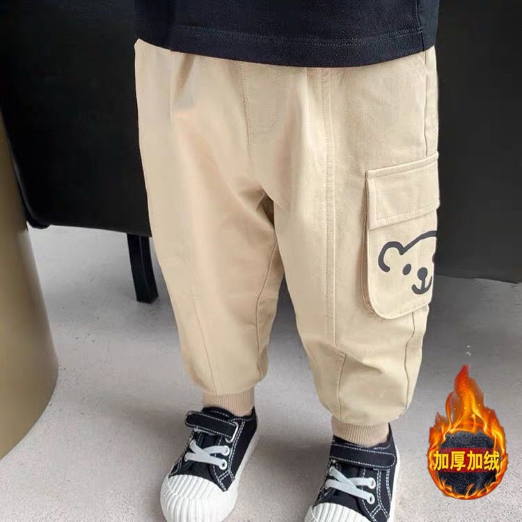 Quần Jean Cotton Ống Rộng Thời Trang Xuân Thu Dễ Phối Đồ Cho Bé Trai