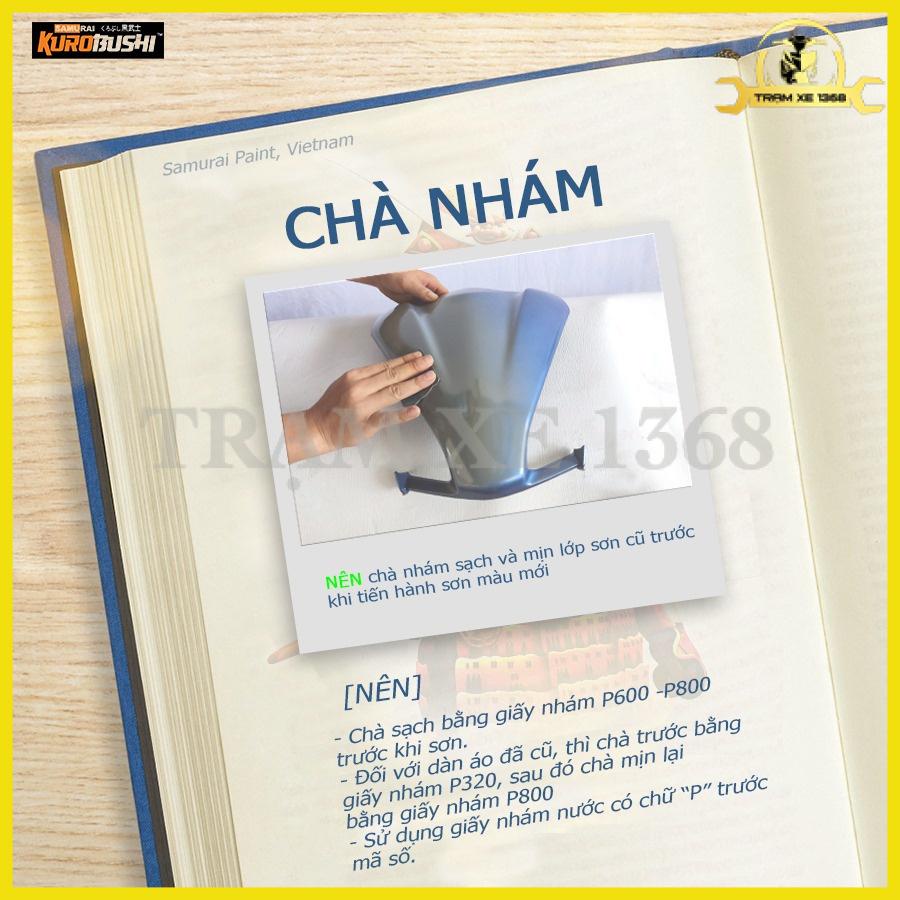 Sơn xịt Samurai Đen Nhám Đen Bóng Chịu Nhiệt chất lượng Nhật Bản