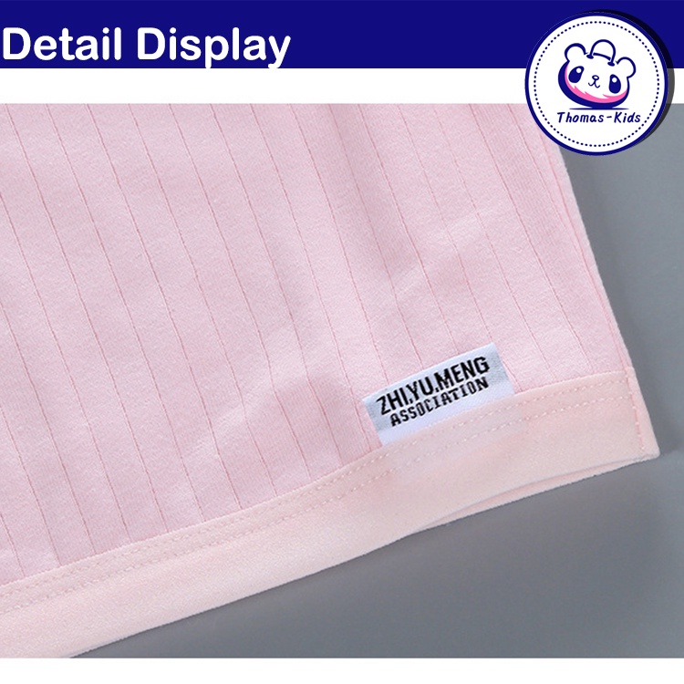 Bộ Đồ Lót 2 Món Bằng Cotton Xinh Xắn Cho Bé Gái 7-12 Tuổi