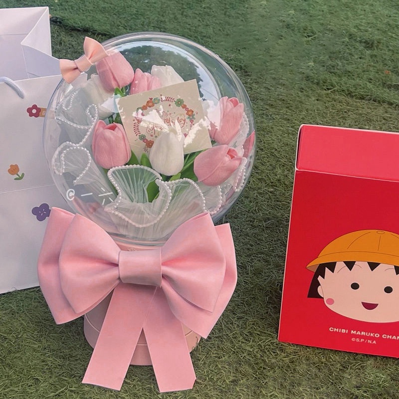 Thẻ Trang Trí Bánh Kem Hình Nơ Hoa Đa Năng Dễ Thương