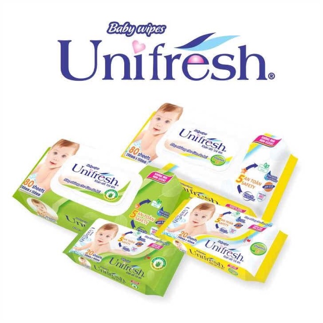 Khăn Ướt Unifresh Aloevera 80M (80 Miếng)