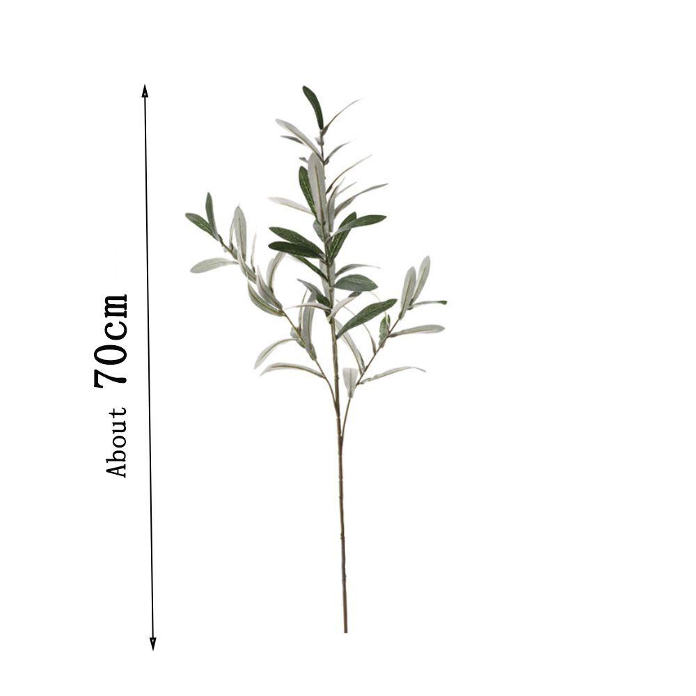 Nhánh Cây Ô Liu Nhân Tạo 70cm Dùng Trang Trí DIY