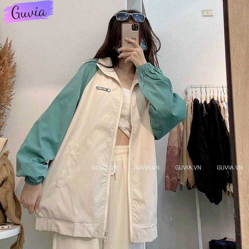 Áo Khoác Bomber Dù RECORDS Nam Nữ Ulzzang Unisex Kiểu Form Rộng 2 Lớp Jacket - GUVIA