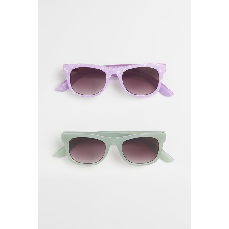 Set 2 kính xanh tím hồng hoa HM H&M_hàng chính hãng authentic