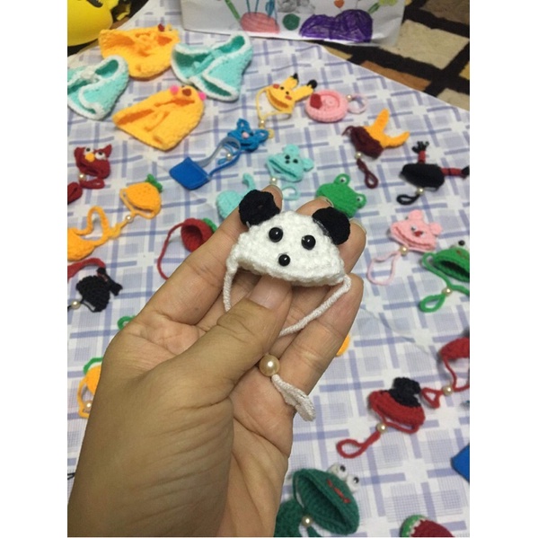 Mũ xinh cho hamter.sóc cảnh bằng len cotton