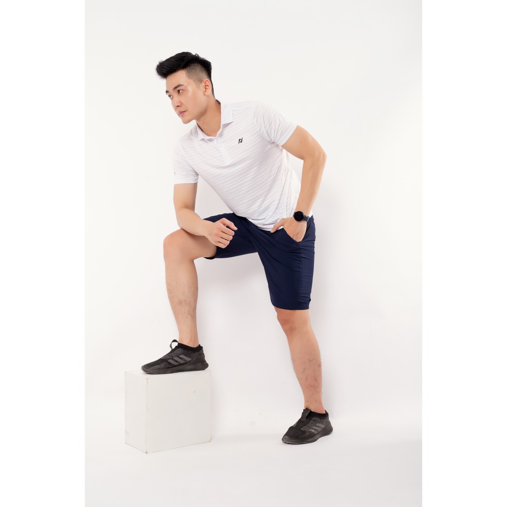 Áo Thể Thao Nam NEGIN Cổ Bẻ, Tay Ngắn Chất Liệu Static Kháng Khuẩn, Co Giãn Thoải Mái AND343M
