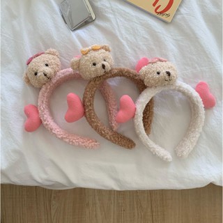 Băng Đô, Bờm Cài Tóc Gấu Phối Tim Siêu Cute