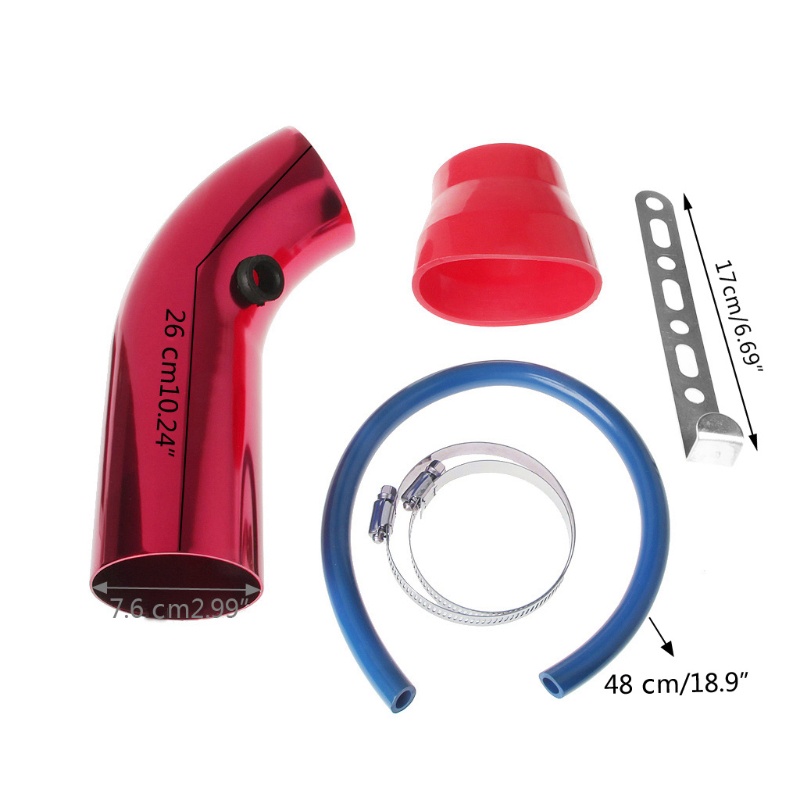 Bộ Ống Lọc Không Khí 76mm 3 &quot;Thông Dụng Cho Xe Hơi
