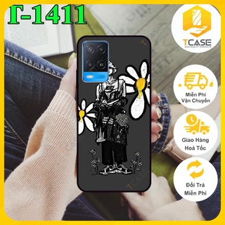 Ốp lưng nhám chống sốc dành cho Oppo A54 in hình hoa cúc Daisies