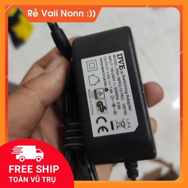 NGUỒN DVE 12V 1,5A ,1A GIÁ RẺ chống nhiễu hàng 2nd