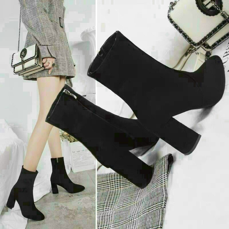 BOOT DA LỘN ĐẾ ĐỎ KÉO KHOÁ | BigBuy360 - bigbuy360.vn