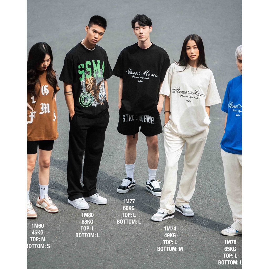 Áo thun STRESSMAMA 365 SEASONAL T-SHIRT - COCONUTMILK màu sữa dừa chất liệu 100% Cotton 2 chiều 250GSM