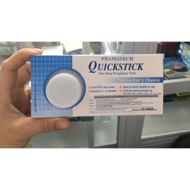 Que test Quickstick ( hàng công ty )