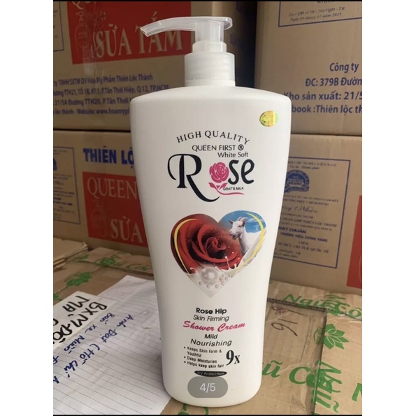 SỮA TẮM DÊ ROSE HOA HỒNG 1200ml