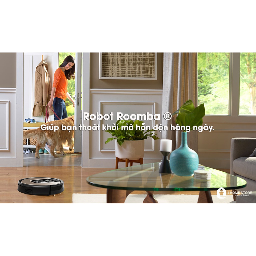 I.R.o.b.o.t Roomba 961 Robot hút bụi từ Mỹ thông minh, kết nối App i.R.o.b.o.t Home thông minh