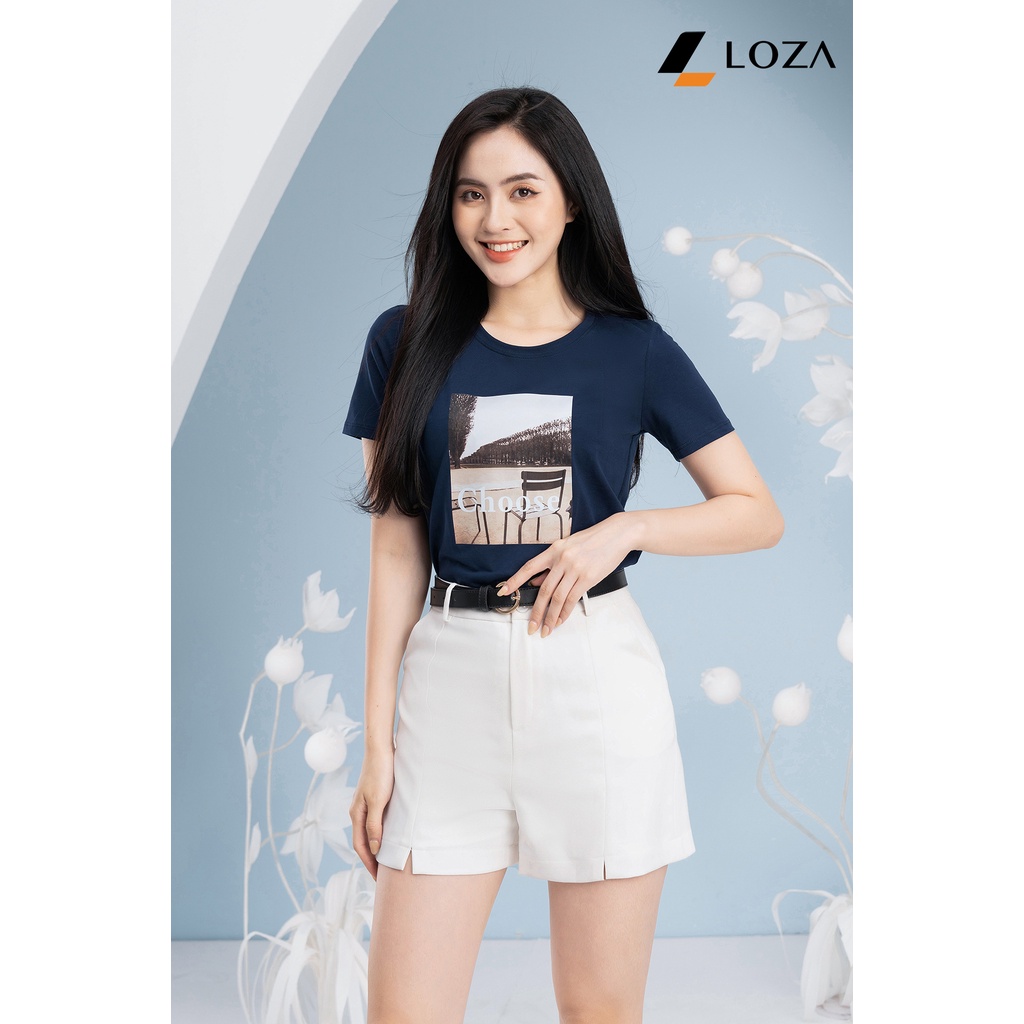 Áo phông in hình Choose chất liệu Cotton Compact form vừa LOZA - PT502068