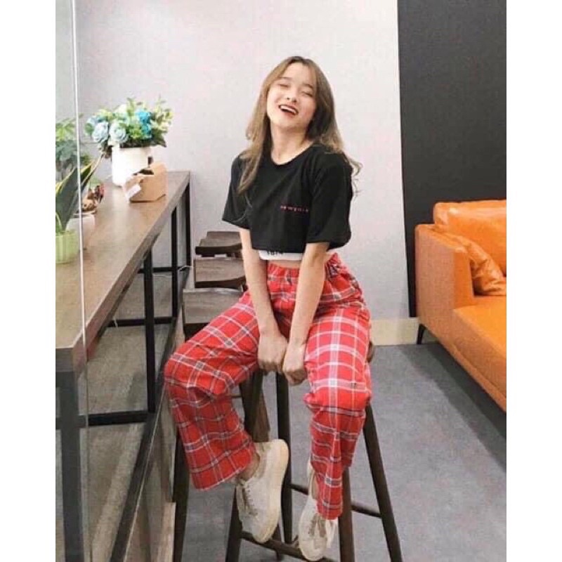 Áo Croptop Tay Ngắn, Sét Áo Thun Croptop &amp; Bra GROUNDBREAKING 1974, 2 Màu Đen/ Trắng