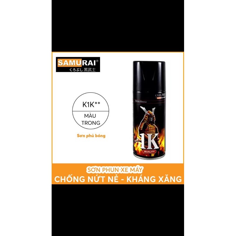 Sơn xịt summurai bóng K1K