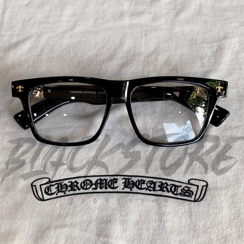 Kính CHROME HEART thời trang cao cấp season 4- Gọng đen