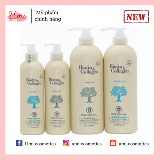 Bộ dầu gội Xả Biotin Collagen Trắng Giúp Phục Hồi Chống Rụng tóc