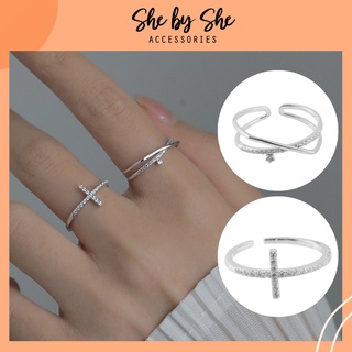 Nhẫn nữ bạc 925 không han gỉ tùy chỉnh kích cỡ SHEBYSHE -N8.1