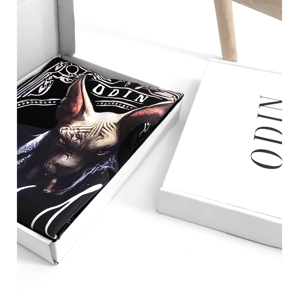 Áo thun tay lỡ Oversize The Boss Cat, áo phông cotton nam nữ unisex, ODIN CLOTHING | BigBuy360 - bigbuy360.vn