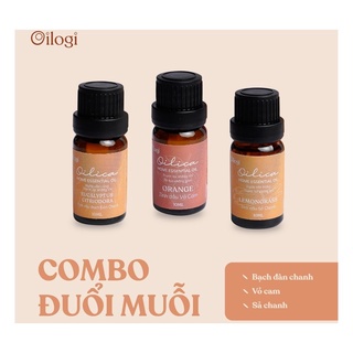 Combo tinh dầu thiên nhiên- đuổi muỗi- tinh dầu thiên nhiên đuổi muỗi an toàn hiệu quả- vỏ cam- sả chanh-bạch đàn chanh