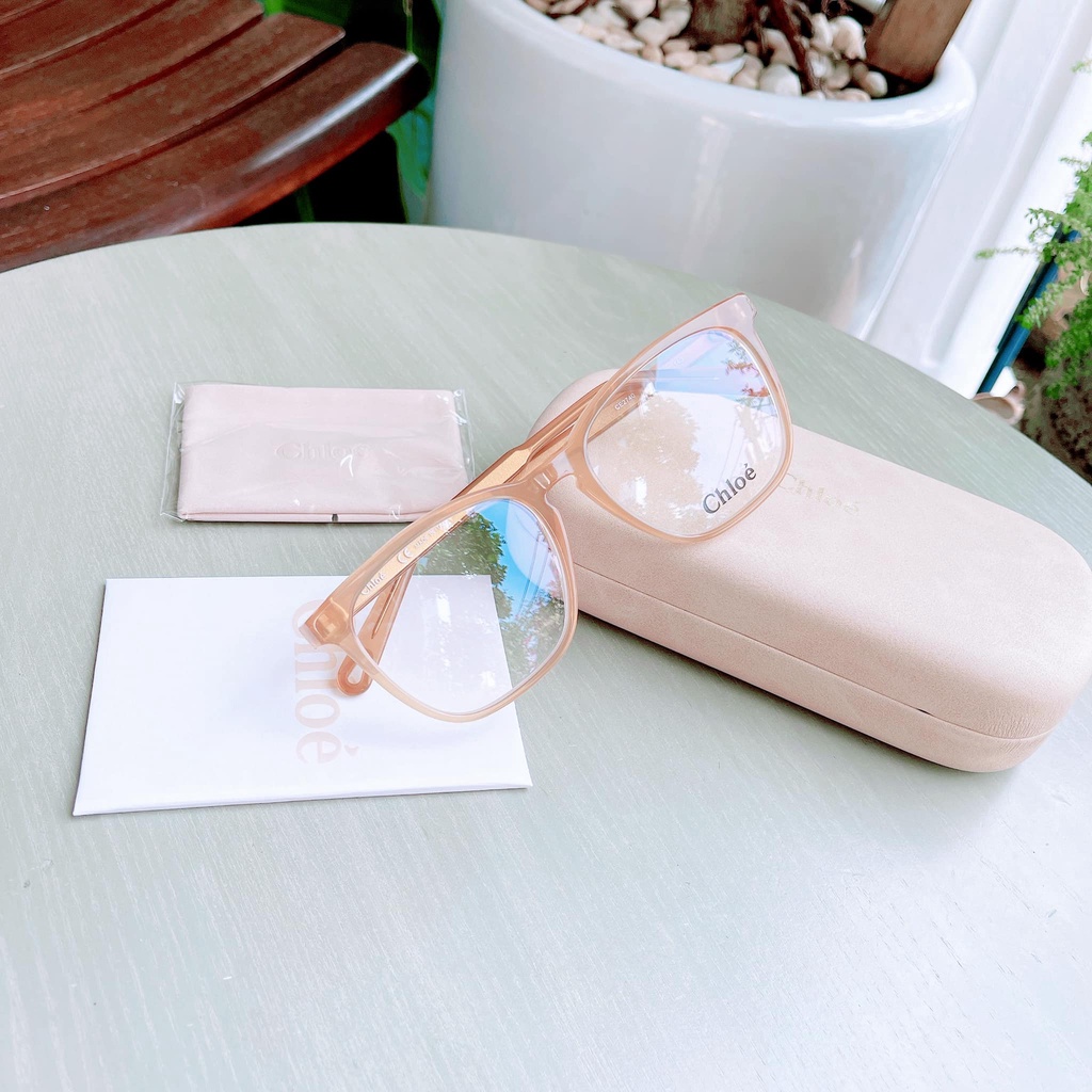 Gọng cận nữ Chloe viền màu vàng Honey CE2740